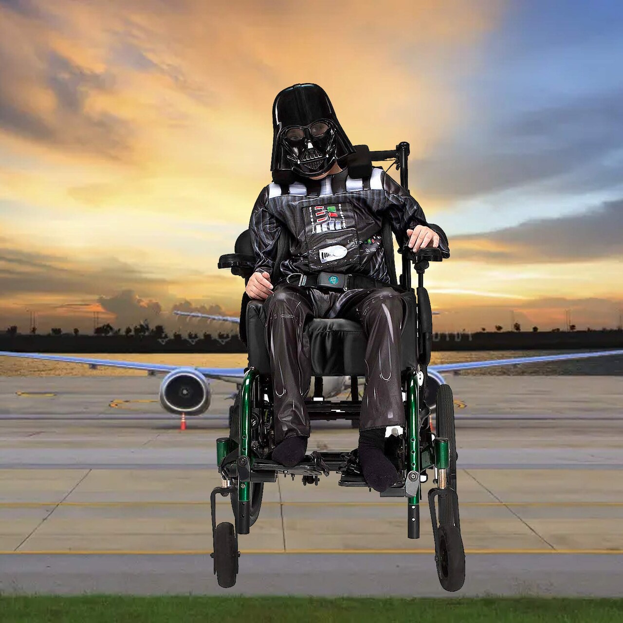 Star Wars Darth Vader Adaptive Kids Costume with Mask and Jumpsuit